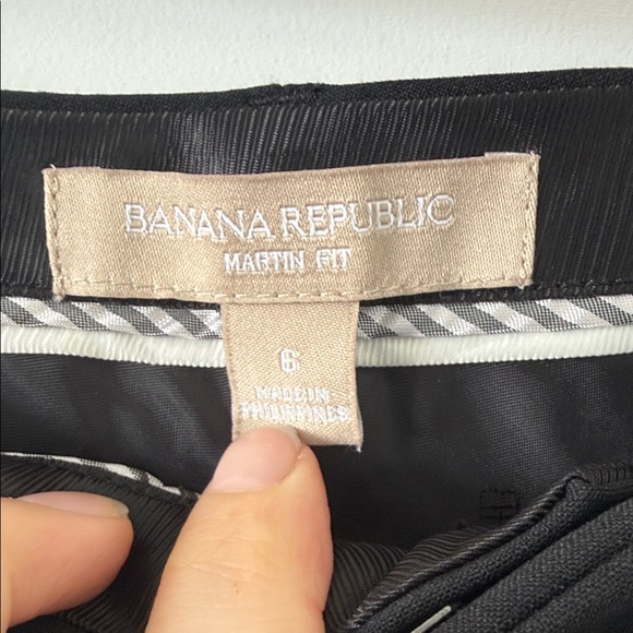 Banana Republic women’s martin fit wool Black Dress Pants - Picture 2 of 5